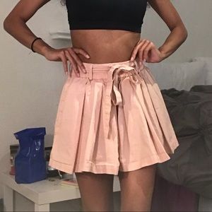 Pink Paperbag Shorts NWOT